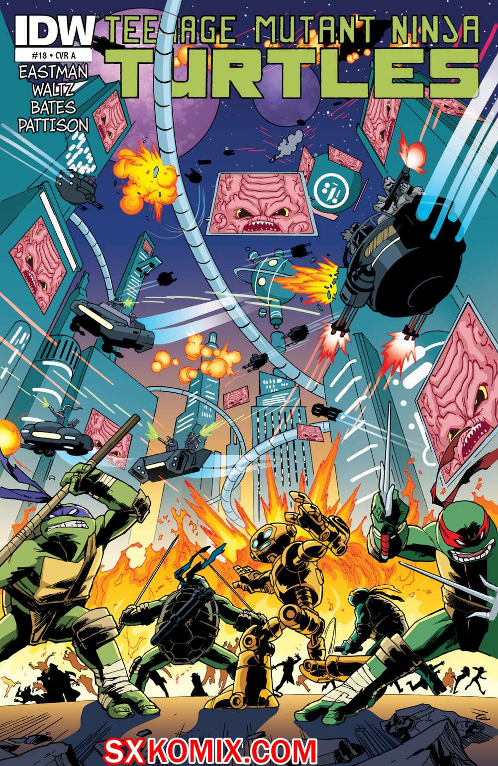 Комикс Подростки Мутанты Ниндзя Черепашки. Teenage Mutant Ninja Turtles.. Часть 18.